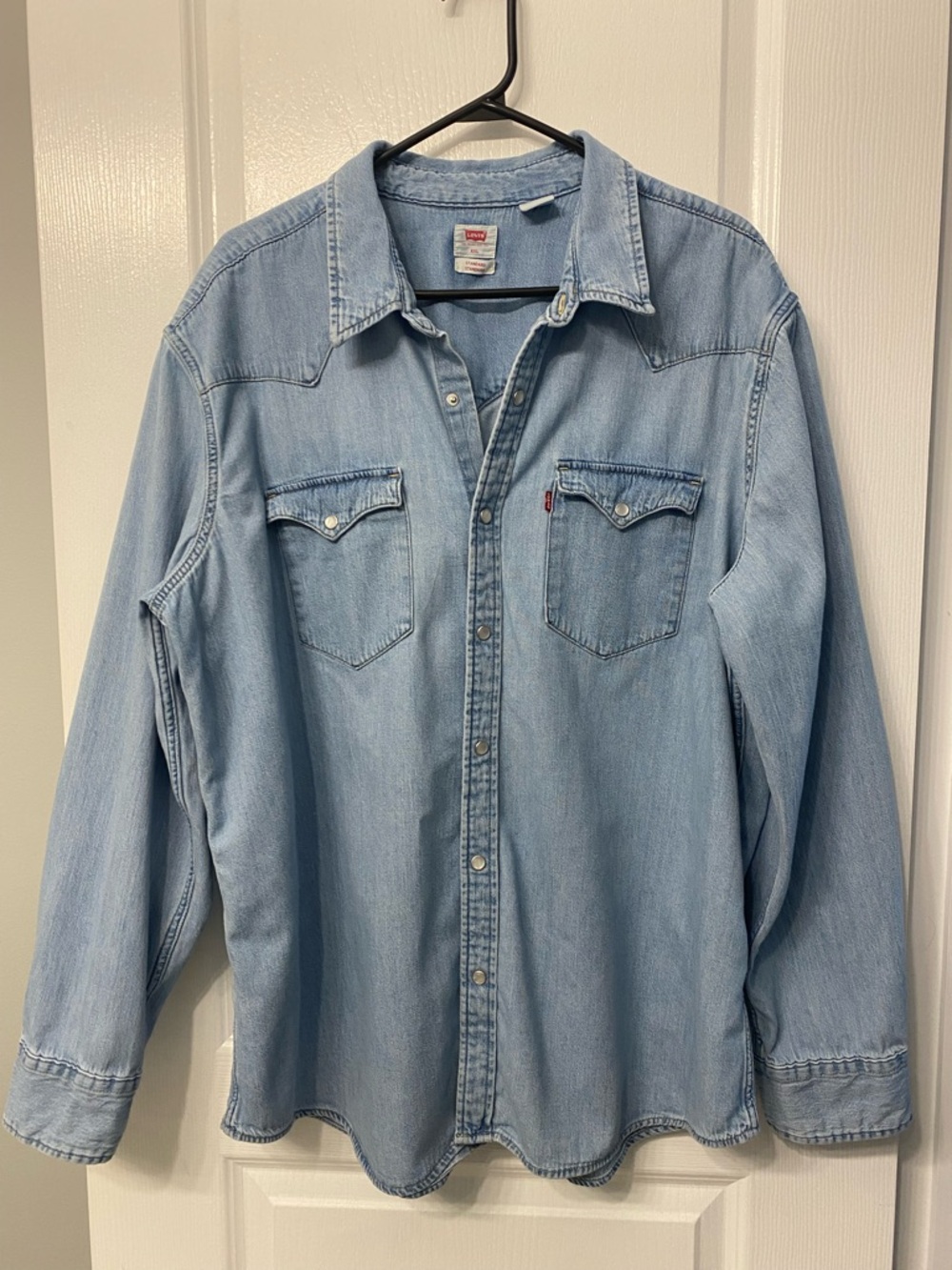 Levi's Sawyer Western Cowgirl Country Button Down Relaxed Long Sleeve Shirt XXL - Picture 6 of 15